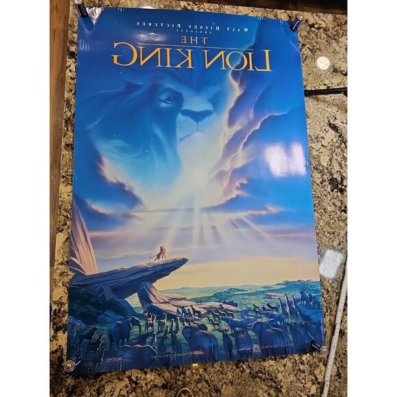 THE LION KING (1994) 2 Sided Original Movie Theate Poster ROLLED 27” x 40” 90’s - Picture 13 of 16